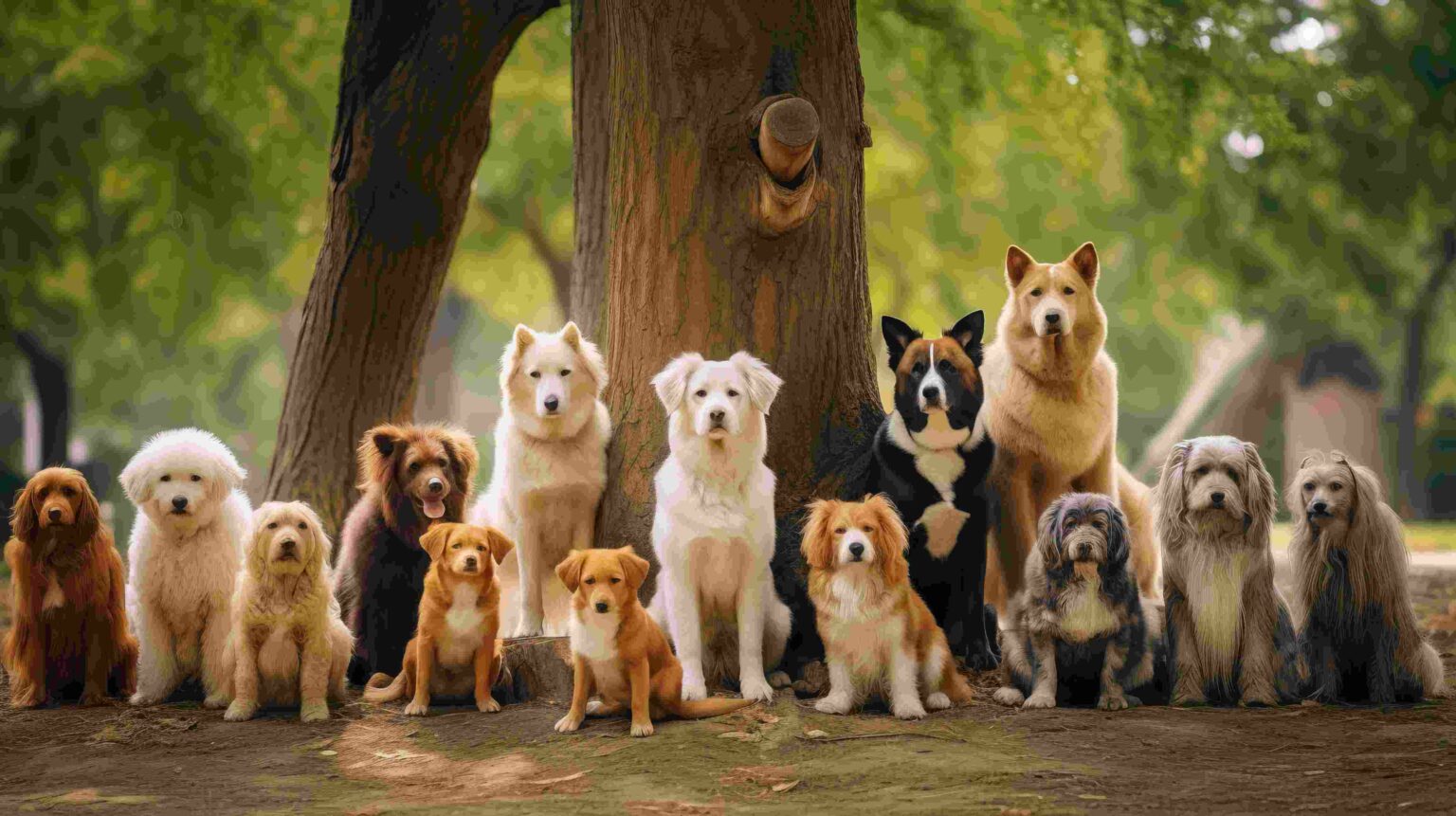 Group of dogs